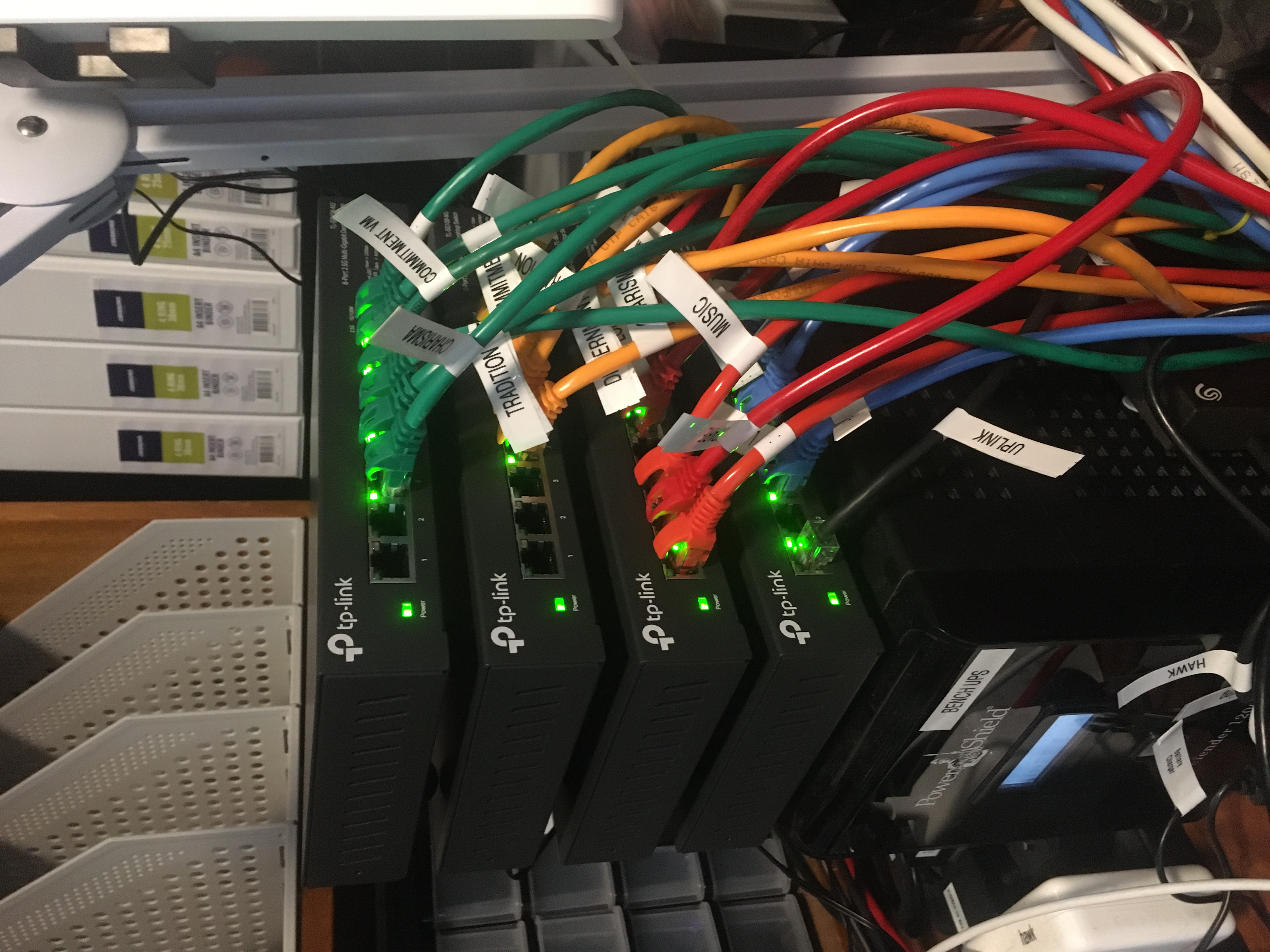 John's four new Ethernet switches