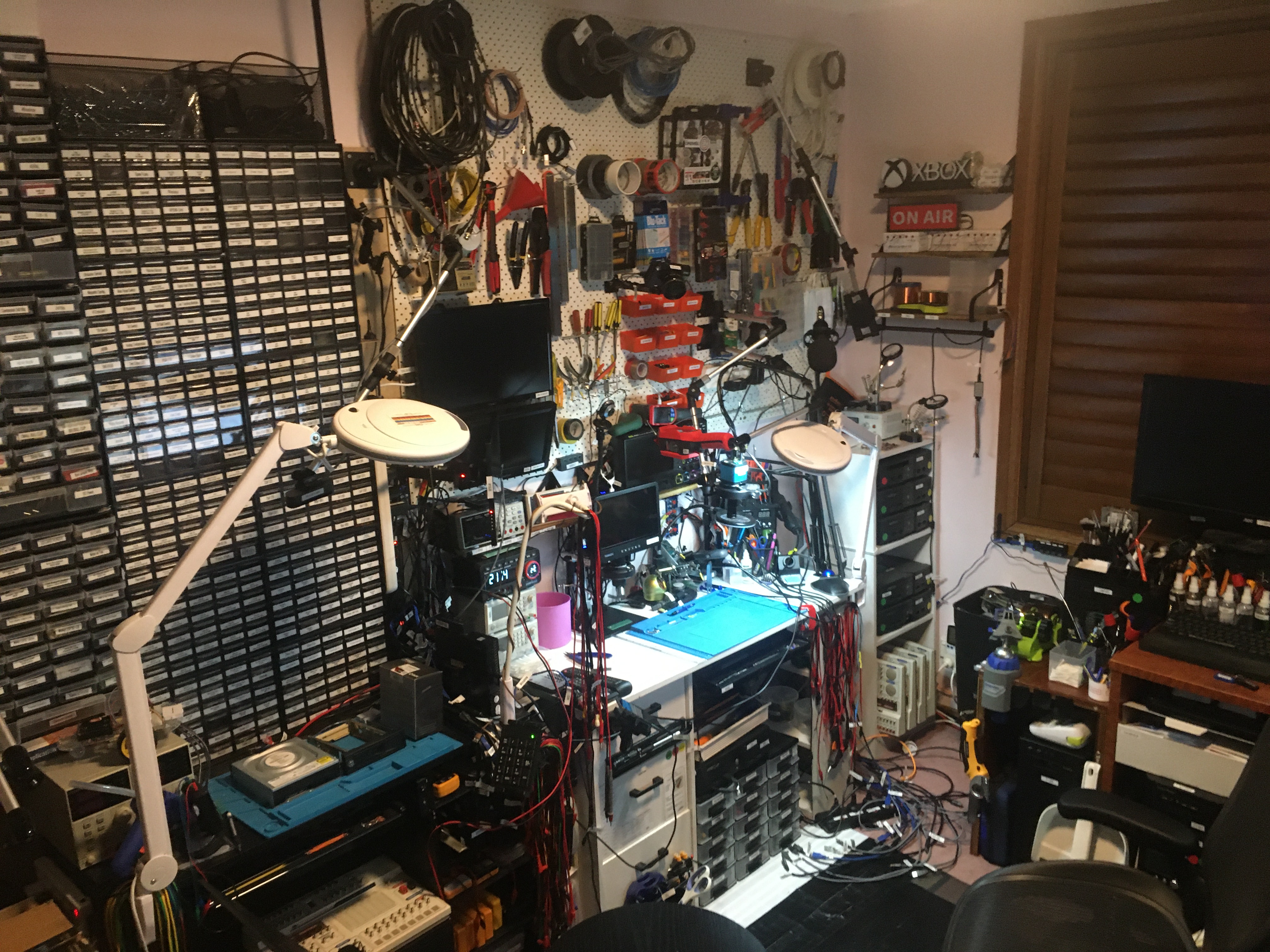 The state of John's lab, a work in progress